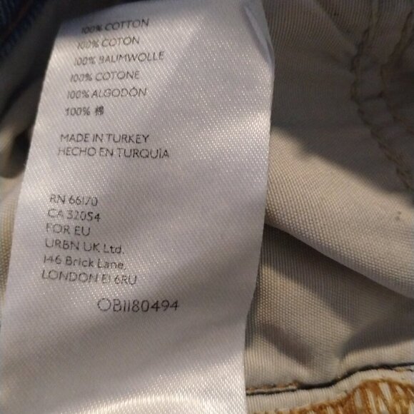 Free People We The Free Vixen Cigarette Jeans Straight Leg Vtg Indigo‎ Denim - Picture 8 of 8